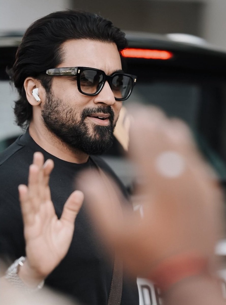 Manishsurya431's tweet photo. The one landed #TVM @Suriya_offl ❤️ https://t.co/9At4nSUMH9