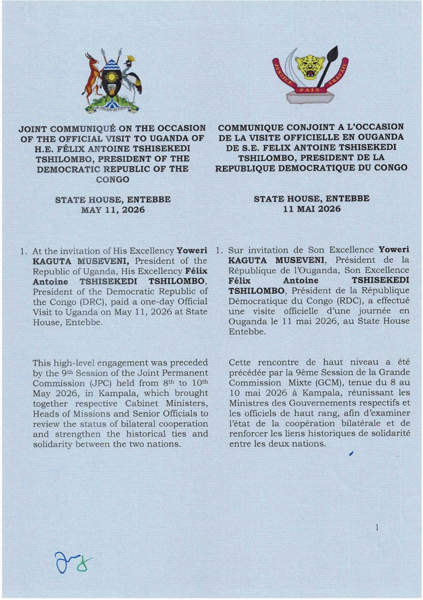 Embassy of Uganda in DRC🇺🇬🇨🇩 tweet media