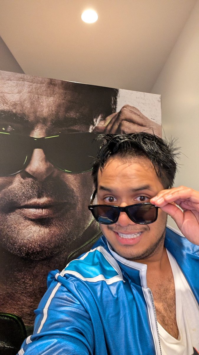 CapiniaMichael's tweet photo. It's showtime I just saw Mortal Kombat 2 and it is awesome Karl Urban as Johnny Cage is even better 😎 https://t.co/QrSrXTDlaP