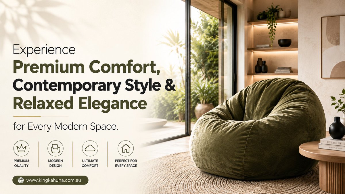 lizadcruz1987's tweet photo. Luxury and large beanbags bring style and comfort to modern homes. Premium fabrics like suede match sofas. Get full-body support in king sizes.

Read More - https://t.co/l0eqYyUBxo

#AustralianMadeBeanbags #beanbags #FabricBeanbags #LuxuryandLargeBeanbags #PremiumBeanBag https://t.co/J4Gzu0eysx