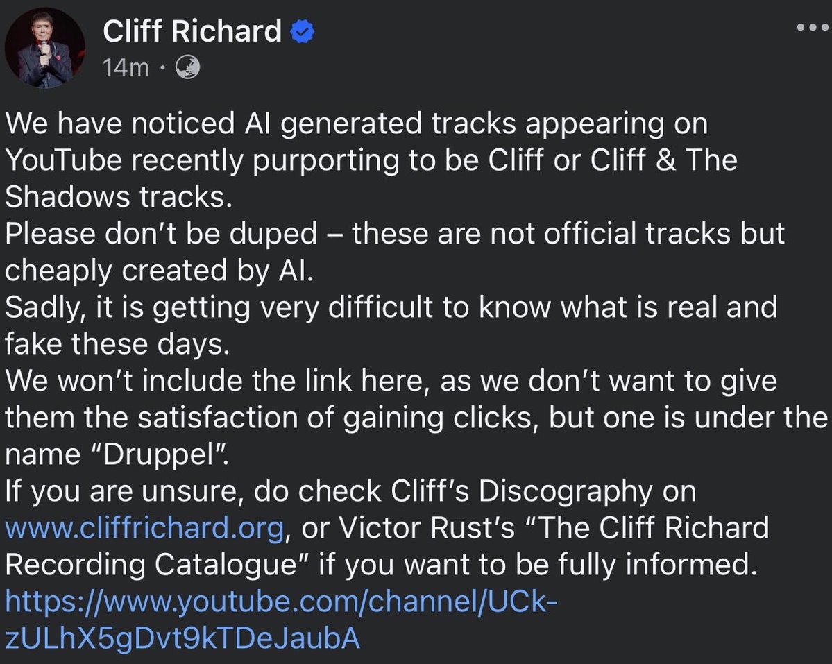 Cliff Richard Radio tweet media