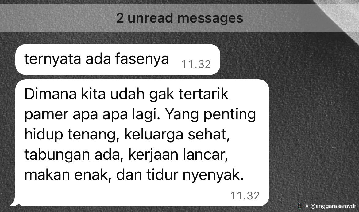 lu udah sampe di fase ini belum? 

menurut gue orang yang udah ada di fase ini keren banget sih ibaratnya ga sama sekali pengen validasi apapun dari siapapun