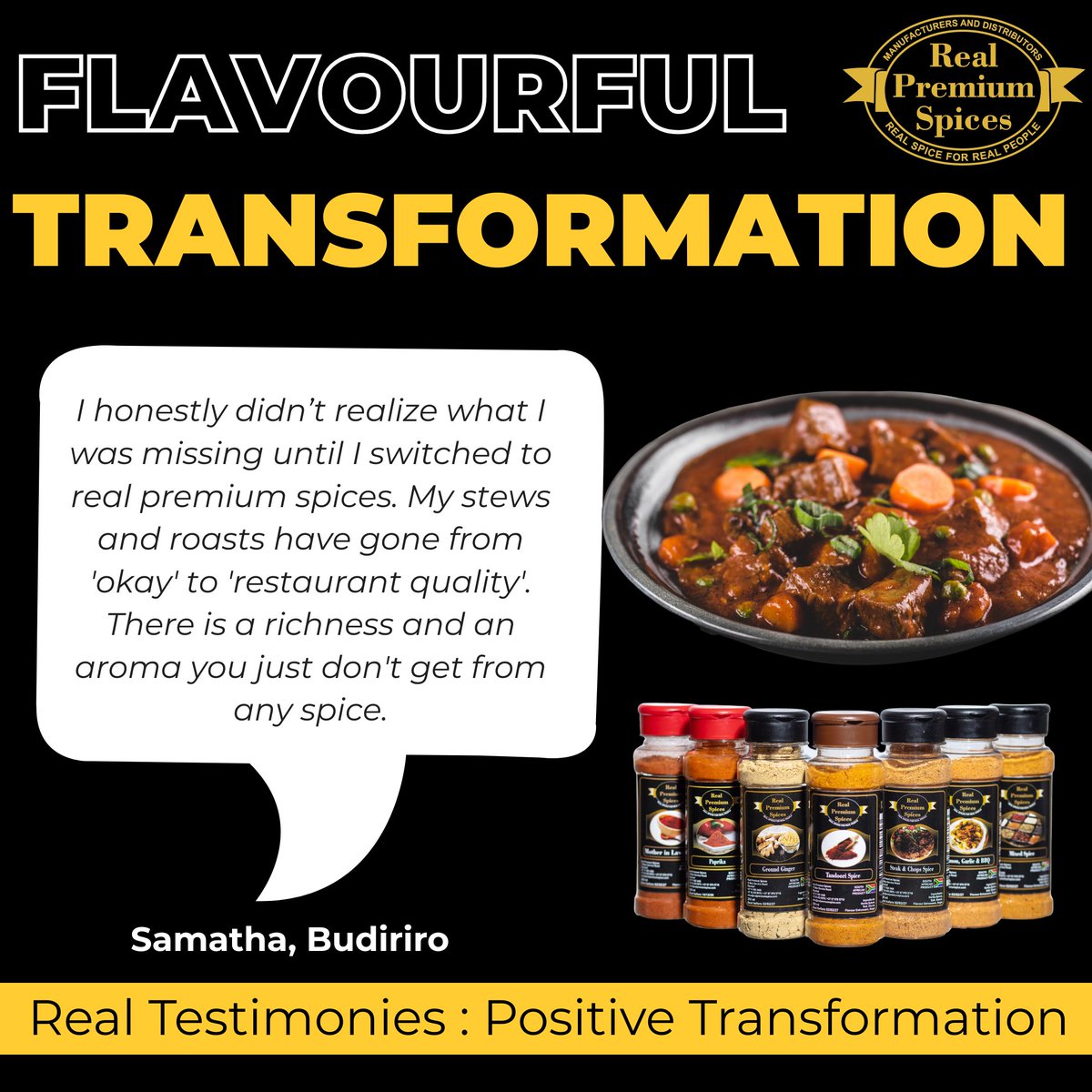 rps_global's tweet photo. #RealPremiumSpices means #Flavourful #Transformation #Everyday! https://t.co/oROqOfCFY9