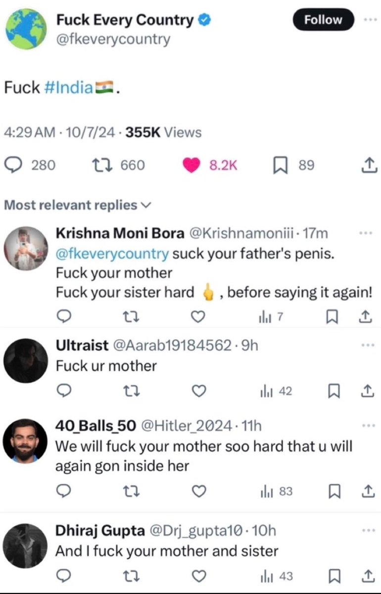 sjjsj187658's tweet photo. saar Don't insult India. https://t.co/1DAApJv1FI