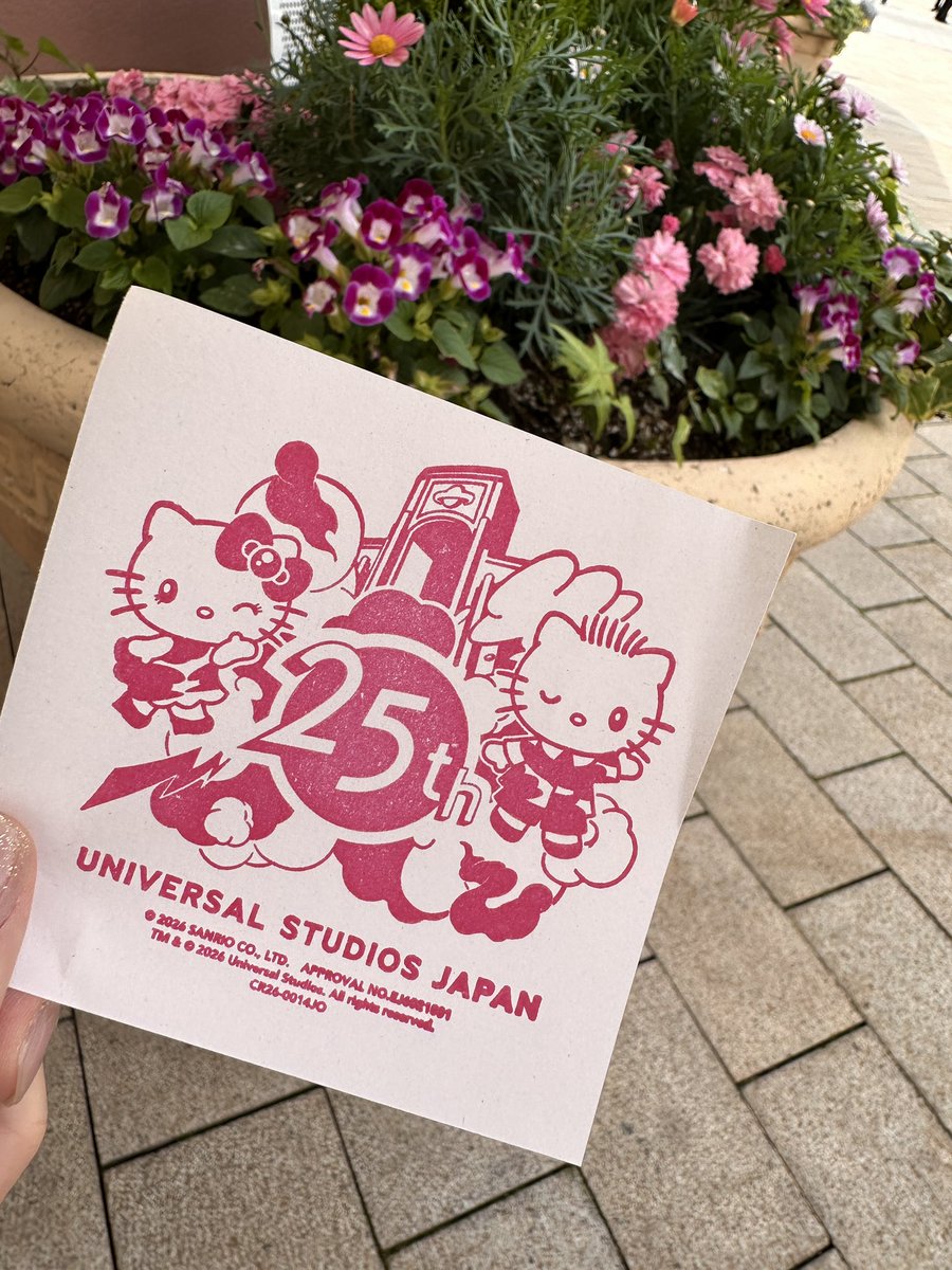 激レア◎USJ限定◎ドライブインキティ＆ダニエル◎メモパッド セサミのスタンプが変わらないうちに！と思ってインしたけど変わって
