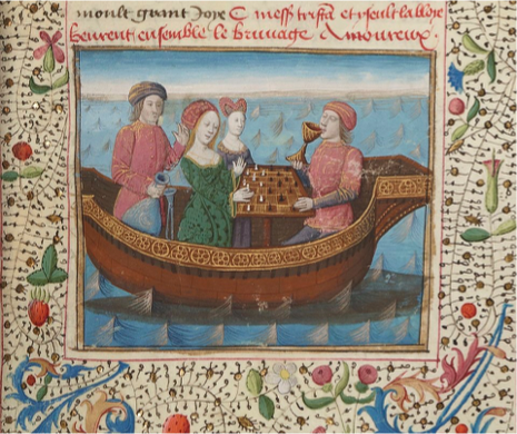 seatofwisdomopn's tweet photo. Today I'll be talking about chess in my lecture series on play in medieval German literature, taking in Tristan, Salman und Morolf, Flore und Blancheflur, and King Alfonso's Book of Games, drawing on Kricstina Ilko’s excellent Speculum article on chess and the Global Middle Ages. https://t.co/MHM0nRubuL
