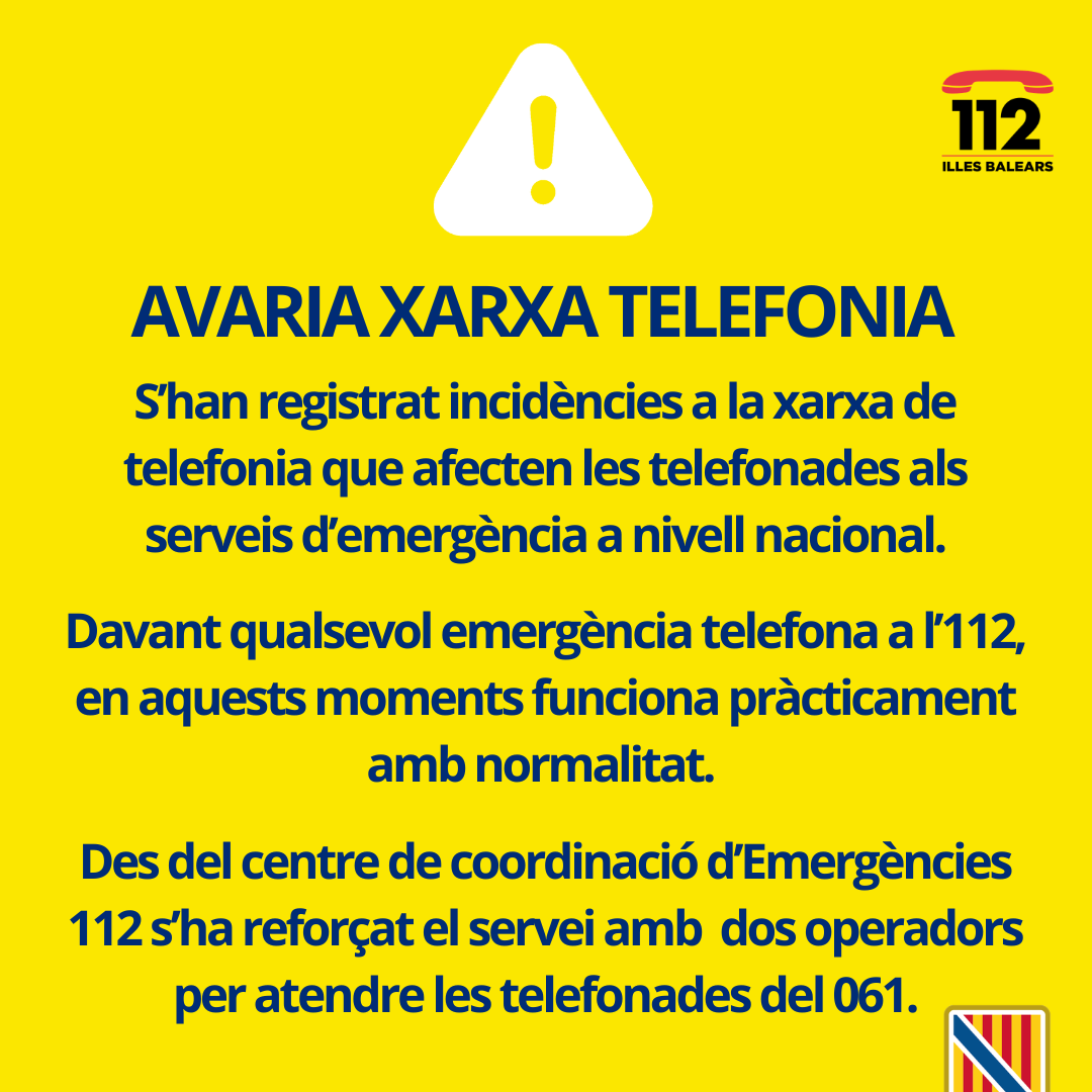 Emergències 112 Illes Balears tweet media