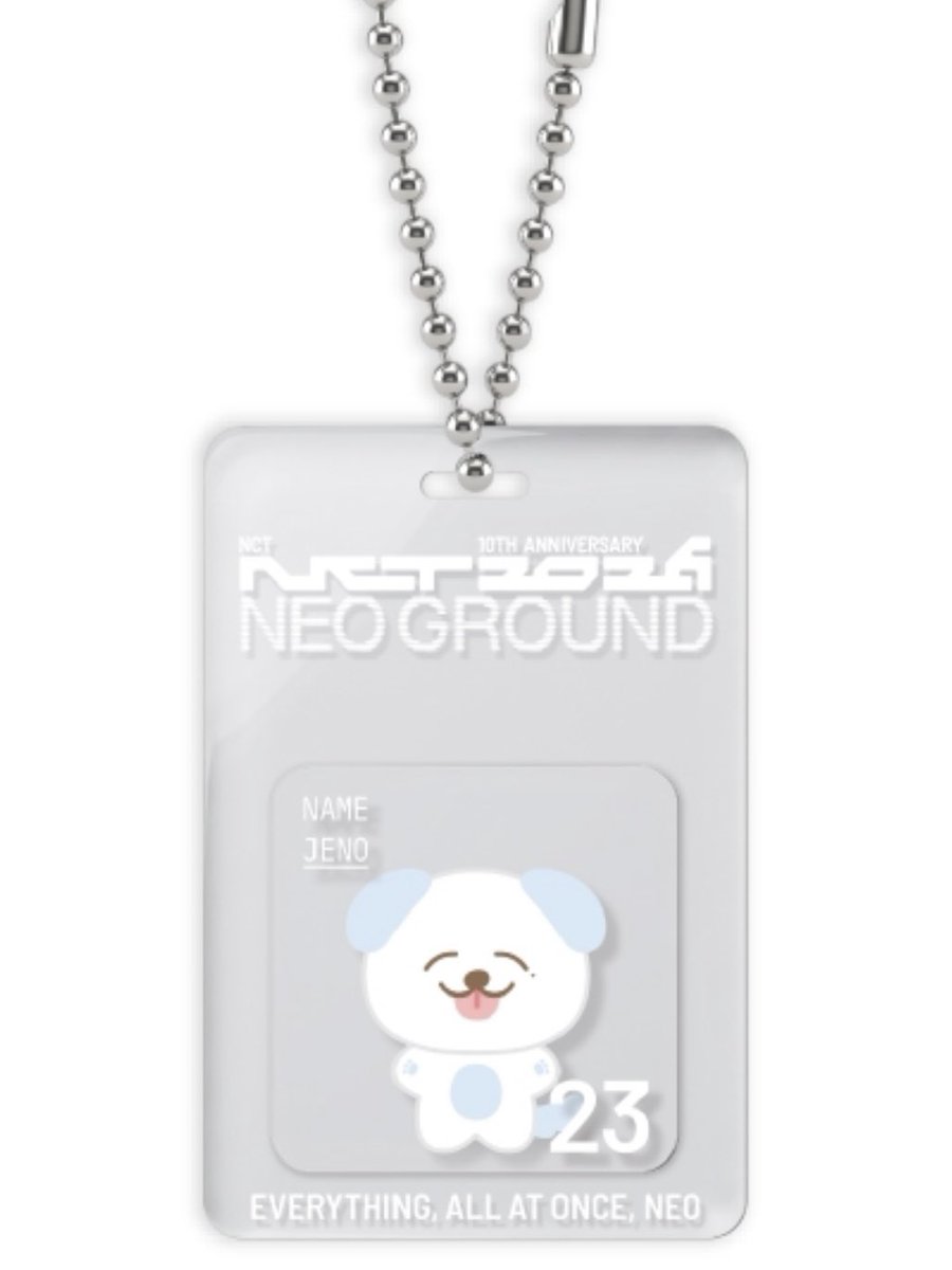 NCT 2026] POP UP #JENO CHARACTER ID PHOTO HOLDER CHARACTER