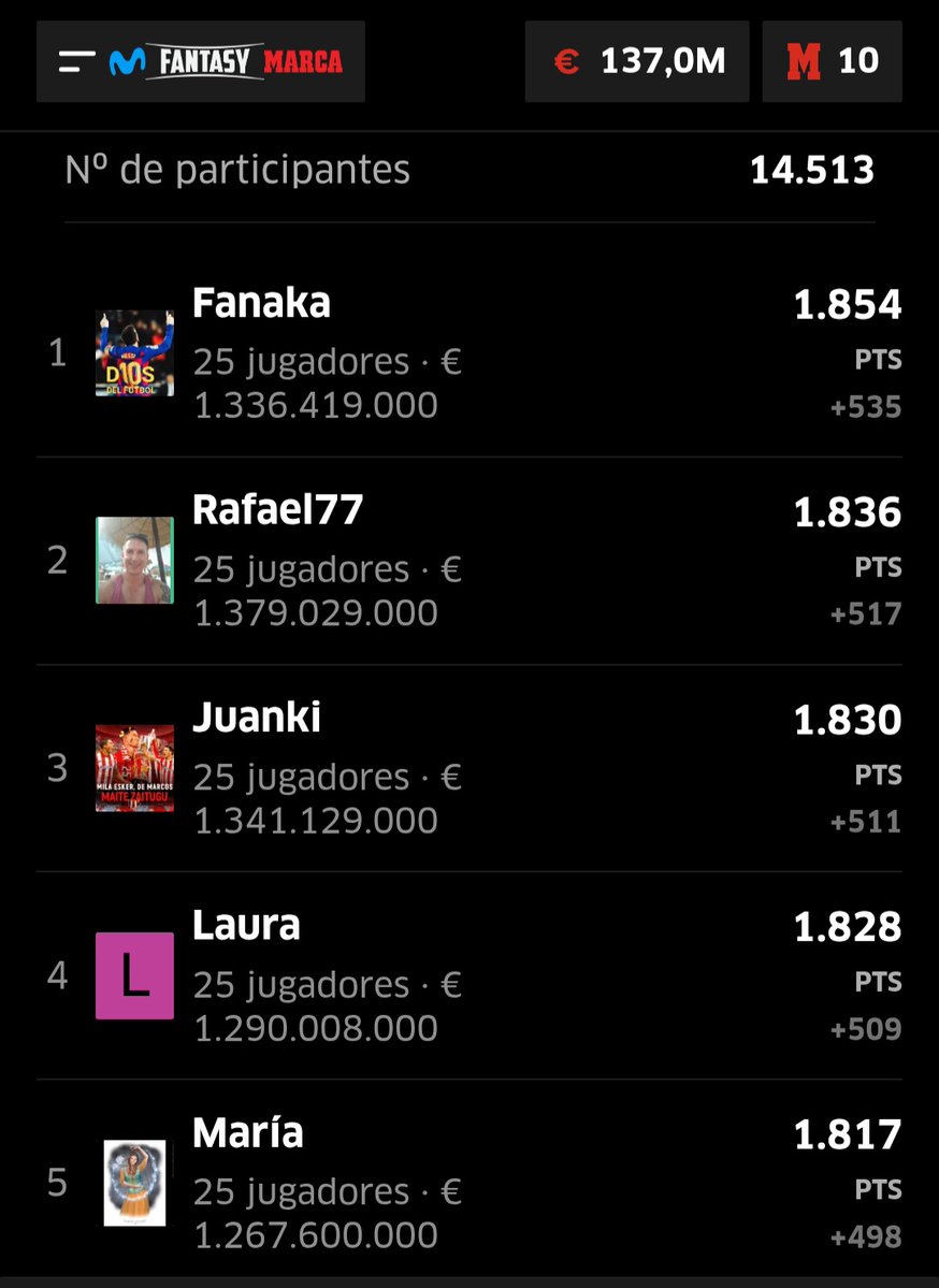 Movistar Fantasy MARCA tweet media