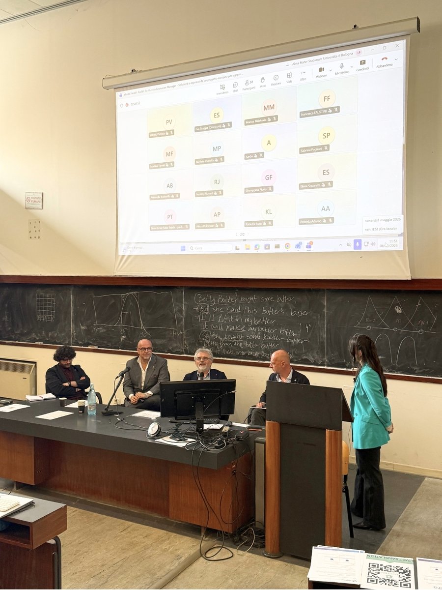 MH4HRM's tweet photo. 🧠 On 8 May, #MH4HRM held its Final Conference in Bologna 🇮🇹

Partners shared project results, tools and ideas to promote healthier workplaces across Europe 🌍

#MentalHealthAtWork #HR #ErasmusPlus https://t.co/7b5VllfiZL