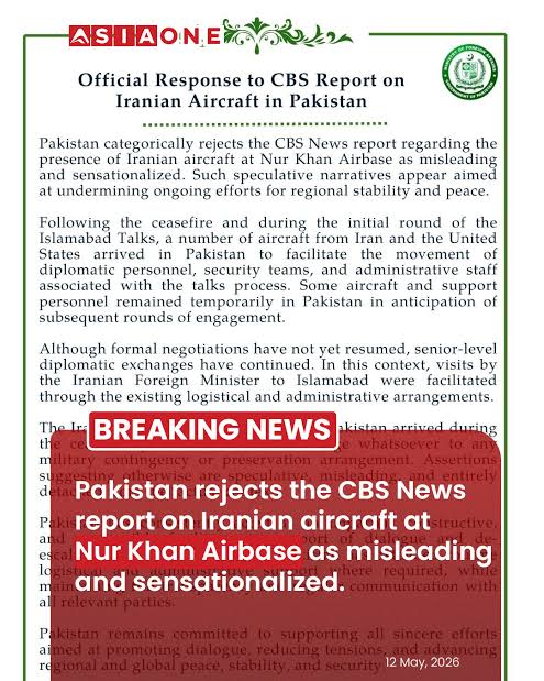 Pakistan has clarified the facts with complete transparency, yet certain media outlets continue pushing speculative narratives. The nation stands firmly united behind CDF Asim Munir, our armed forces, and Pakistan’s diplomatic efforts for peace. 
#PakRejectsCBSReport