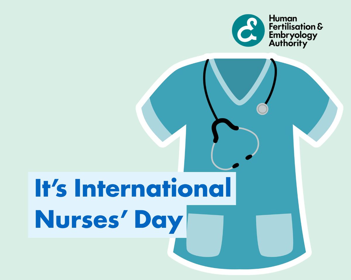 HFEA's tweet photo. Today, we're celebrating the fertility nurses across the UK and beyond who work alongside patients through every step of their fertility journey. Learn more about the role of a fertility nurse: https://t.co/q0yo5SeCg0 https://t.co/ZO0oBStYbd