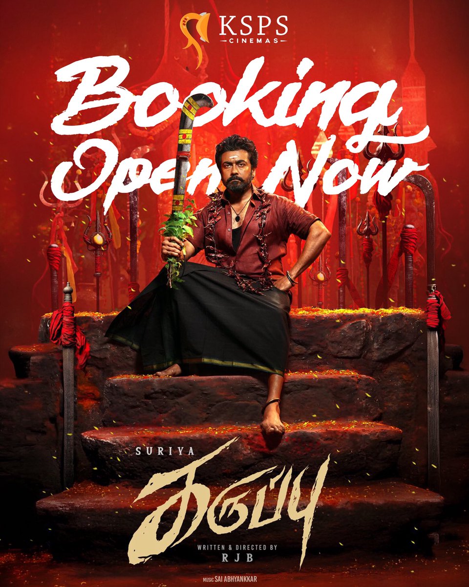 KSPSCinemas_'s tweet photo. #Karuppu Advance Bookings now🔥 
#KaruppuInKspsCinemas https://t.co/GSYtvjSFsK