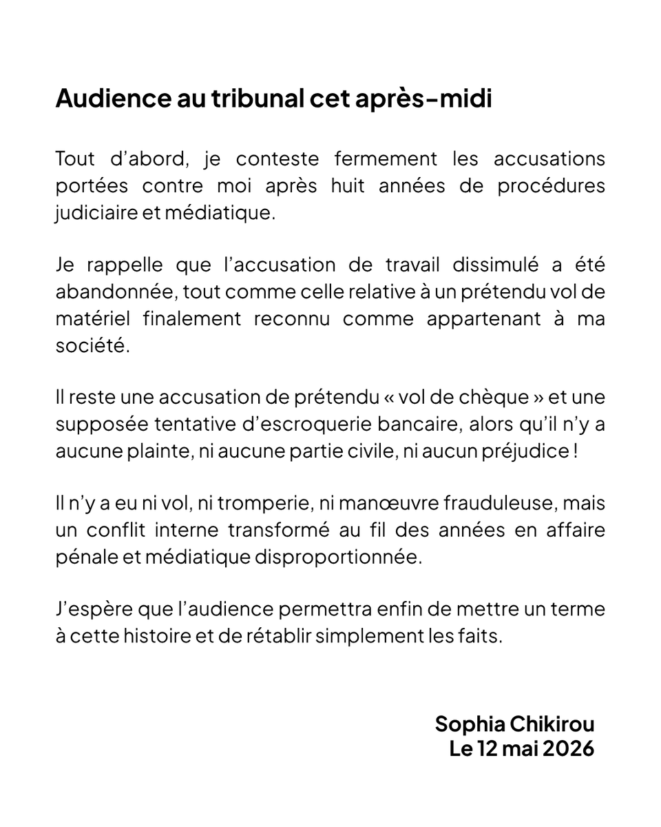 Sophia Chikirou tweet media