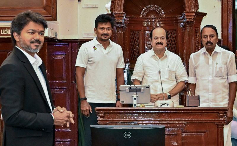 Tamilnadu is in a fast lane! 

In New Delhi many are watching developing jugalbandi of <a href="/actorvijay/">Vijay</a> and <a href="/ysjagan/">YS Jagan Mohan Reddy</a> with interest. 
 
DMK’s heir <a href="/Udhaystalin/">Udhay - தமிழ்நாட்டை தலைகுனிய விடமாட்டேன்</a> is self-declared anti-sanatan and is consolidating his image. 

With Aidmk likely to be cut to size the DMK will be voice