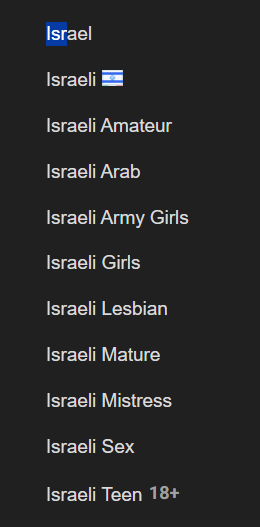NeraBabo's tweet photo. @redpillb0t xhamster has israel category https://t.co/CoB4w3wPN8