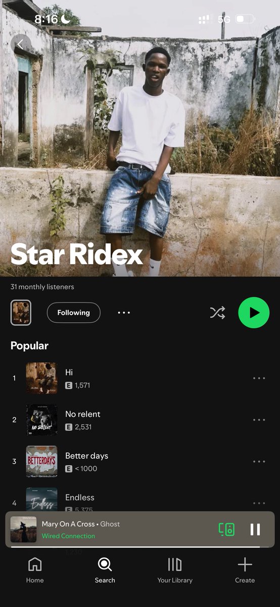 starboyridex's tweet photo. Back to 31 monthly listeners, this is not the life I promised myself 😭 https://t.co/TXjRqrLE4u