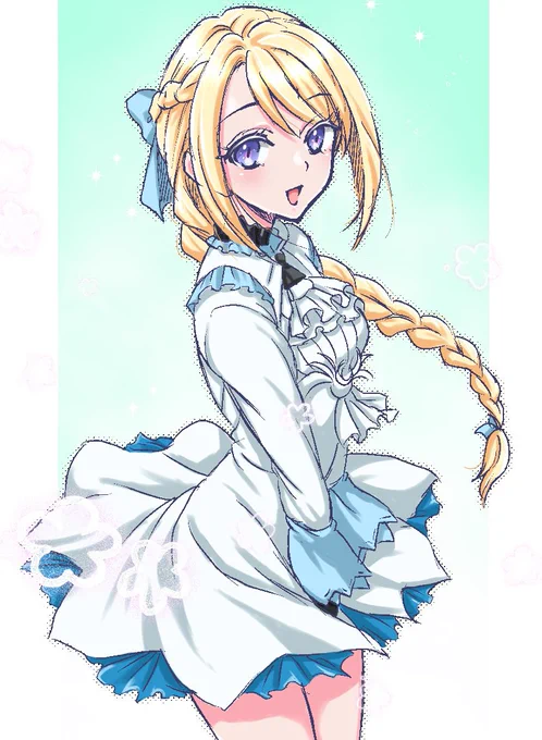 大昔に描いた落書きを加筆してみたヴァレリアちゃん やっぱりこの子のデザイン大好き! 派閥戦で復帰地点に押し込まれてる時は、この子で貢献度稼げるのも良いw突然蘇生させてスミマセン… #グラナドエスパダM