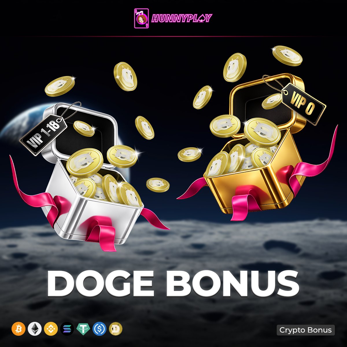 HunnyPlay_'s tweet photo. 🚨Kickstart your Wednesday with a $DOGE — choose the reward that fits you best and enjoy the midweek vibes.
🔴Max Cashout: NO LIMIT 
✅Vip 0  : • Value: $5 DOGE - x10
➡️: https://t.co/xTI11Piq5A
✅Vip 1- 18  : • Value: $10 DOGE- x20
➡️: https://t.co/XxN0cHQyMr

#Bonusdrop https://t.co/lw5U8DiBu4