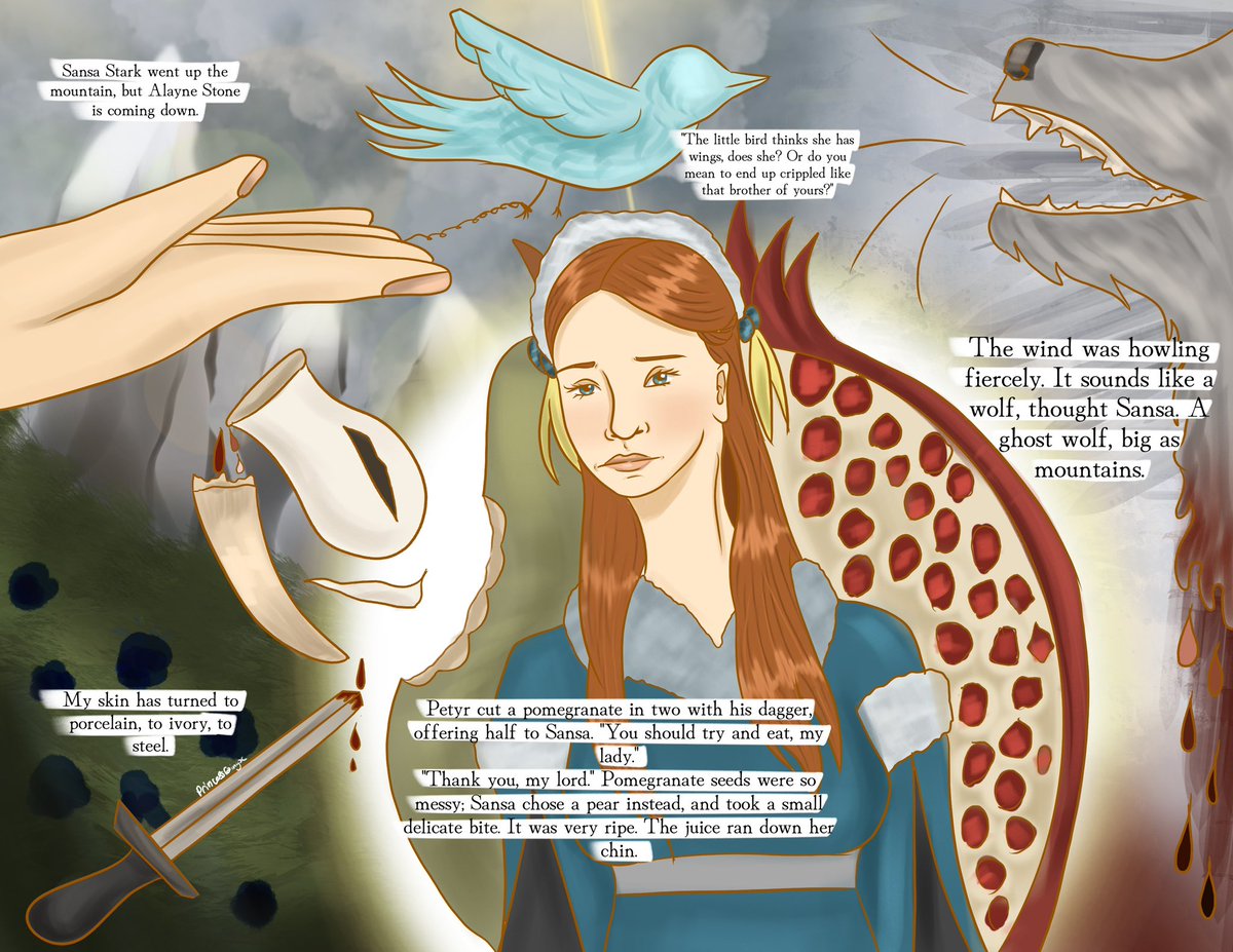 princessrainyx's tweet photo. Sansita 

#asoiaf #asoiaffanart https://t.co/H55SHbulPs