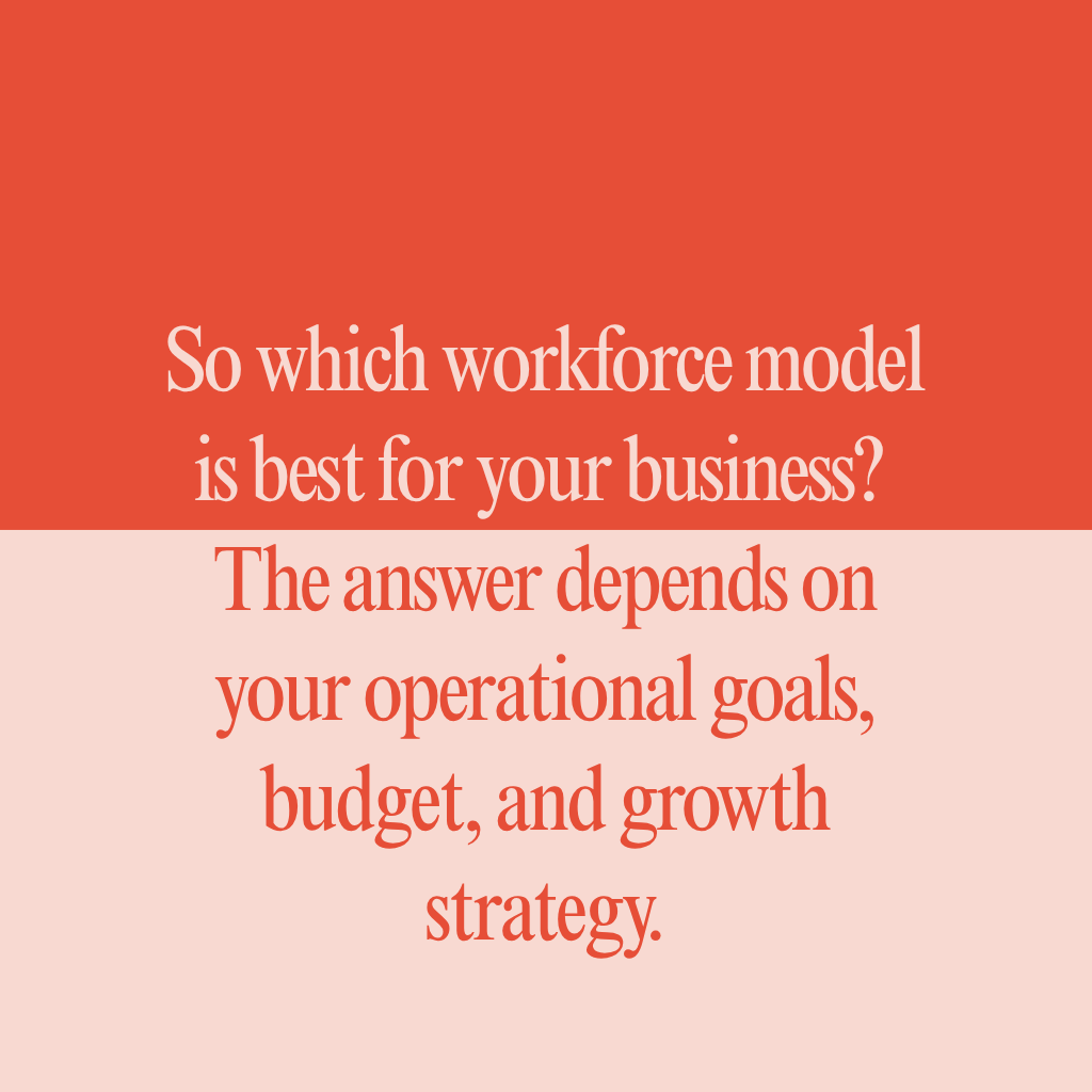 Workbridgehr's tweet photo. So which workforce model is best for your business?

The answer depends on your operational goals, budget, and growth strategy.

Need expert workforce guidance? Connect with Work Bridge Group!

#HRBasics #WorkforcePlanning #Recruitment #BusinessStrategy #HumanResources https://t.co/LTtWbz8zet