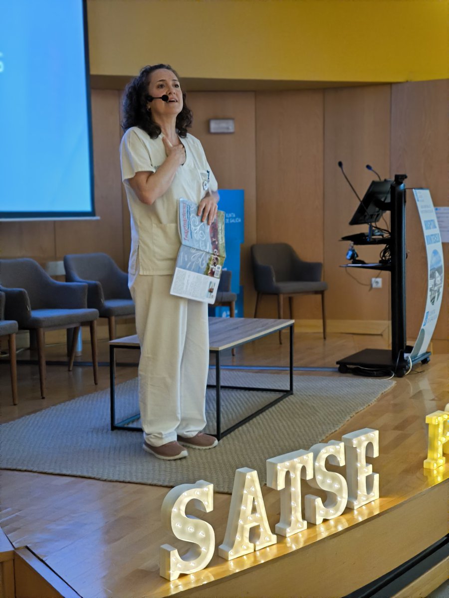 SATSEPontevedra's tweet photo. 💚 En el día de la #Enfermería en #SATSE #Pontevedra celebramos la primera Jornada de Enfermera de Práctica Avanzada bajo el lema "Cómo quiero que me cuides".

Un encuentro entre profesionales y pacientes para la reflexión y el aprendizaje compartido. 
#DiadelaEnfermeria https://t.co/3JGdbZEJCB
