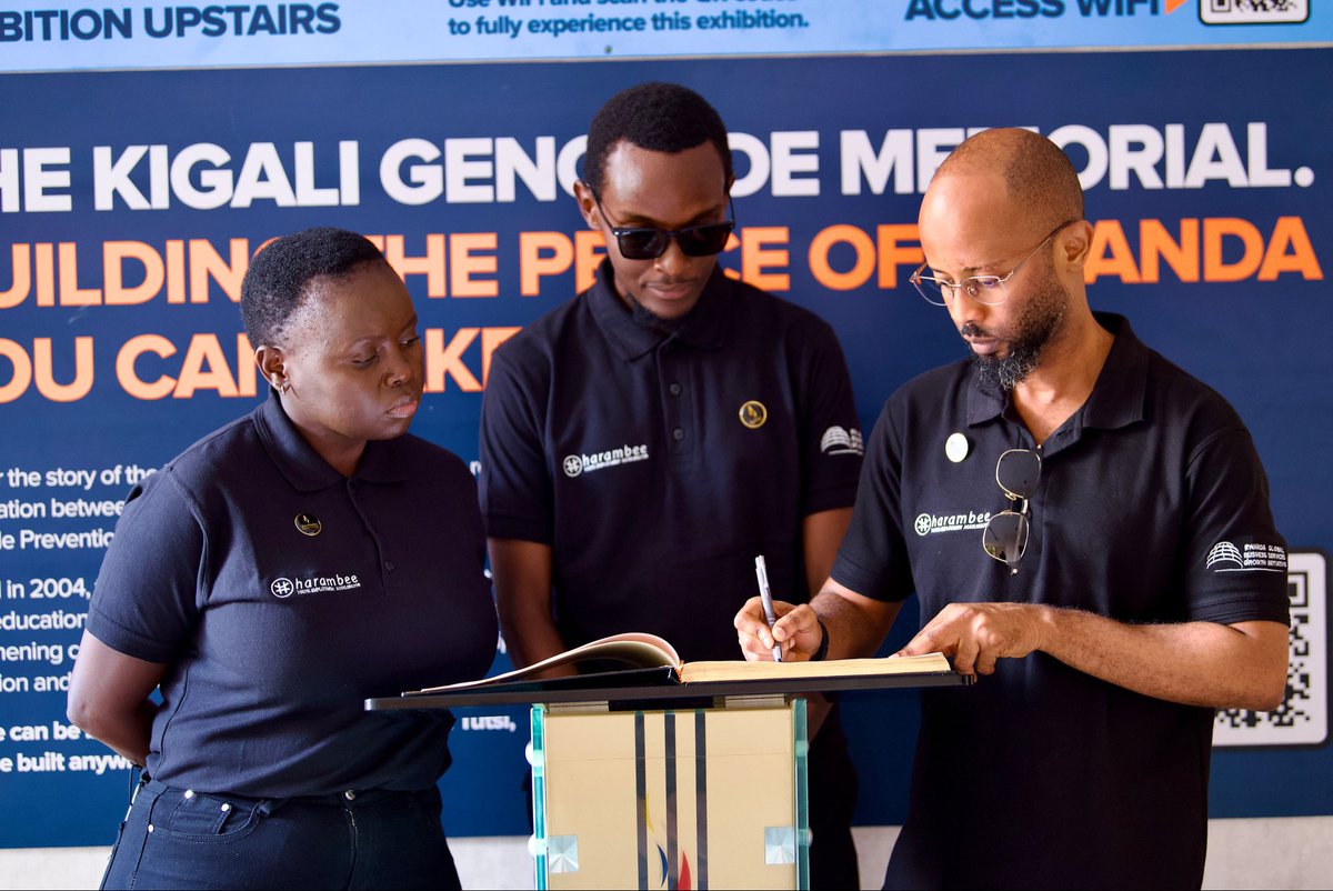 HarambeeRw's tweet photo. Together with @RwandaGBSGrowth we visited @Kigali_Memorial to honour the victims of the 1994 Genocide against the Tutsi. 

We reflected on our shared history and reaffirmed our commitment to dignity, unity, compassion and our shared humanity.

Remember. Unite. Renew.
#Kwibuka32 https://t.co/IpDiiEvws8