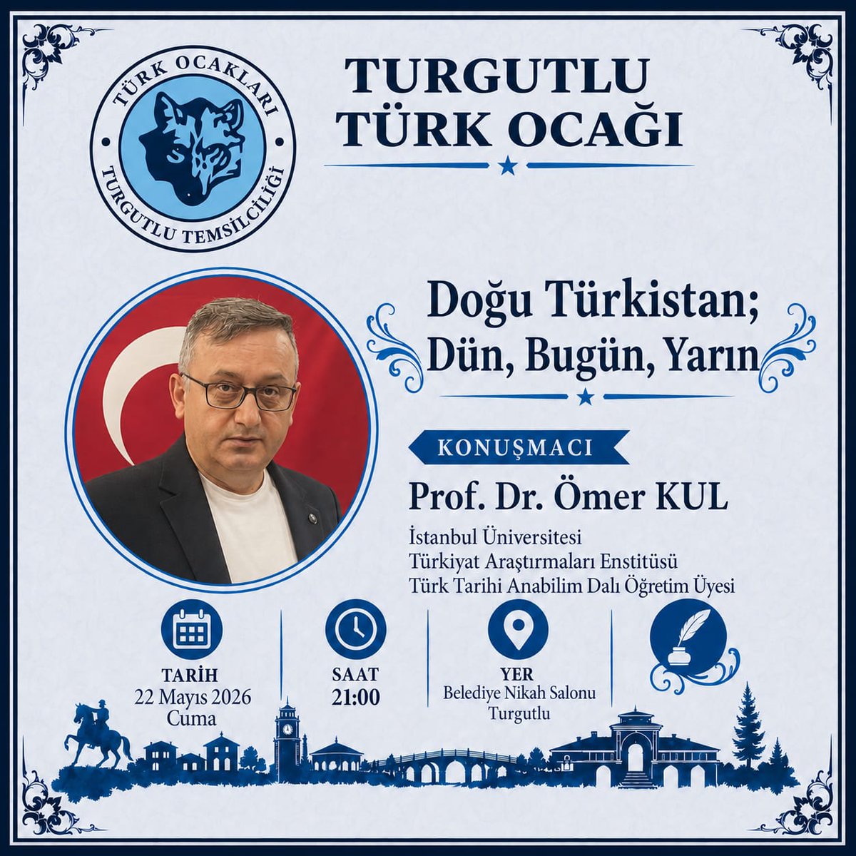 omerkul_61's tweet photo. 22 Mayıs 2026, Çarşamba saat 21:00. Turgutlu'da Doğu Türkistan konuşacağız, vakti olan dostlar bekleriz... https://t.co/OvPnmXFQlV