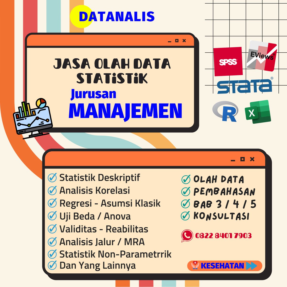 Jasa Olah Data Skripsi Ekonomi / Kesehatan tweet media