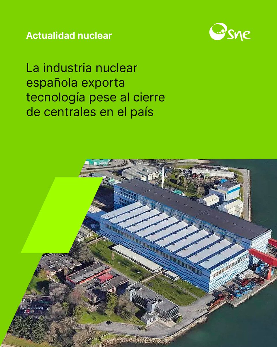 SNEu235's tweet photo. 📢 La industria nuclear española exporta tecnología pese al cierre de centrales en el país. ⚛️
🇪🇸 Aunque España mantiene un calendario de cierre nuclear, empresas como Equipos Nucleares SA (#ENSA) continúan siendo referentes internacionales, fabricando componentes clave para centrales en Europa, EE. UU. y Asia. ☢️
Ante la falta de demanda nacional tras la moratoria, ENSA se internacionalizó y hoy suministra equipos como generadores de vapor, recipientes o contenedores de combustible, consolidándose como actor estratégico global. La compañía incluso prevé ampliar capacidad para atender la creciente demanda exterior. 🚀
_______________
✍🏻 SNE
⚛️ España cuenta con conocimiento, industria y capacidades nucleares reconocidas internacionalmente. En un contexto en el que la energía nuclear vuelve al centro del debate global por su contribución a la seguridad de suministro y la descarbonización, preservar esta cadena de valor es también una cuestión de competitividad industrial. La demanda exterior confirma la fortaleza del sector; su limitado aprovechamiento interno invita a una reflexión energética e industrial de largo plazo.
_______________
Más info 👉🏻 https://t.co/qgWSUtMuDc
#EnergíaNuclear #CentralesNucleares #NuclearSí