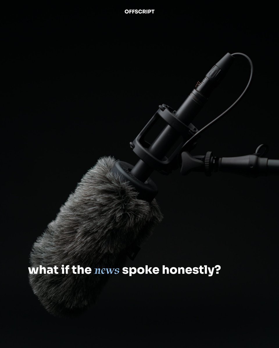 theoffscriptfm's tweet photo. Most news feels like marketing in a suit.

We strip it down to what actually matters.

OffScript turns global + local news into simple, relatable context for Nigerians.

Don’t just hear it, understand it.

Join the waitlist: https://t.co/E9BIUzO2Av https://t.co/0VF5TJBhad