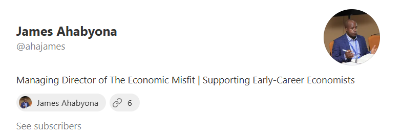 a_ha256's tweet photo. I spend most of my time building The Economic Misfit and thinking about economics research and how to support early-career economists.

This Substack is where I’ll think out loud https://t.co/OtEZ6JDDDy https://t.co/48OorLLLuW