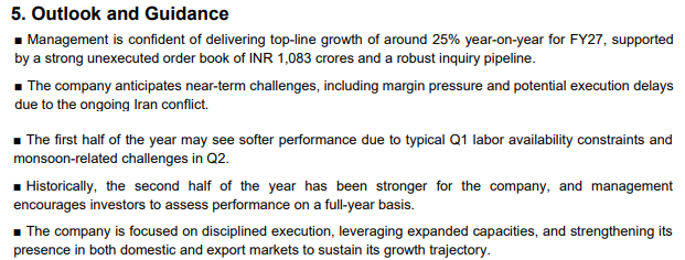 myAlerts_in's tweet photo. #MBEL #MBELQ4 M & B Engineering Ltd Q4FY26 Earnings Concall Summary (Extract) | Subscribe on our website for Instant delivery (Detailed) via WhatsApp & Email https://t.co/xBdYtEnhtX