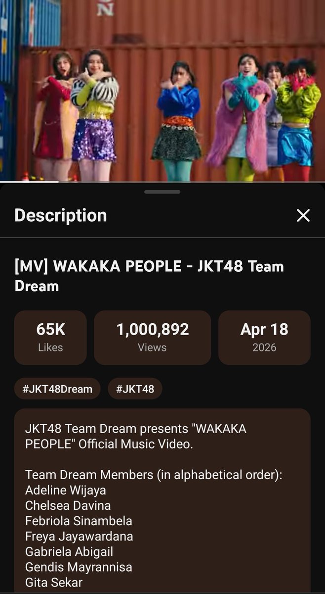 fruqnch's tweet photo. akhirnyaaa 1jt 🤘🏻 
congrats #teamdream https://t.co/igukPvHsox