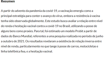 Estud_econ's tweet photo. Nível de renda e hesitação à vacina da COVID-19 no Brasil

DOI: https://t.co/FOPh4Fu7Yz https://t.co/V65S6V8SFl