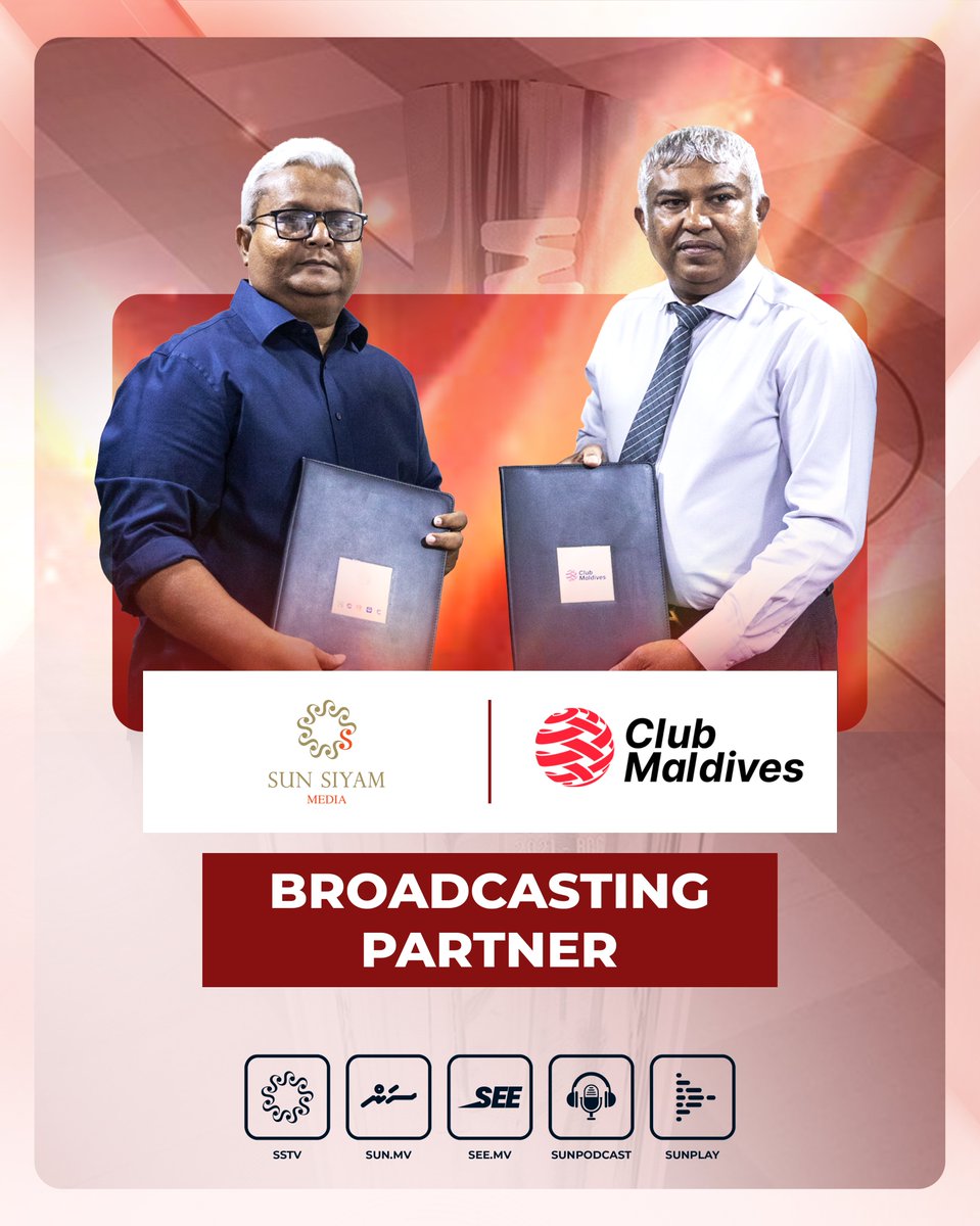 sunbrk's tweet photo. Sun Siyam Media is thrilled to announce its partnership as the Official Broadcasting Partner for Club Maldives Season 2026.

Seven tournaments. One exciting futsal season ahead.
@ClubMaldives 

#SSMedia #SSTVMV #SunMV #SeeMV #SunPlay #SunPodcast #ClubMaldives #Futsal https://t.co/JQ9JInsrp2