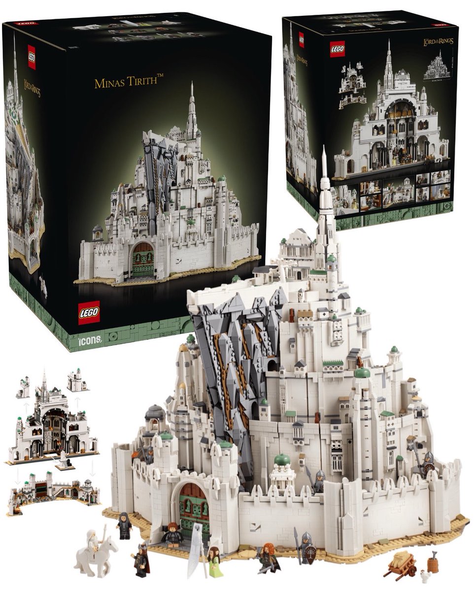 FunkoPOPsNews's tweet photo. First look! LEGO officially reveals the new The Lord of the Rings: Minas Tirith Set! Landing June for a cool $650 ~

#LEGO #LotR #FunkoPOPNews https://t.co/ljg0bGF4JV