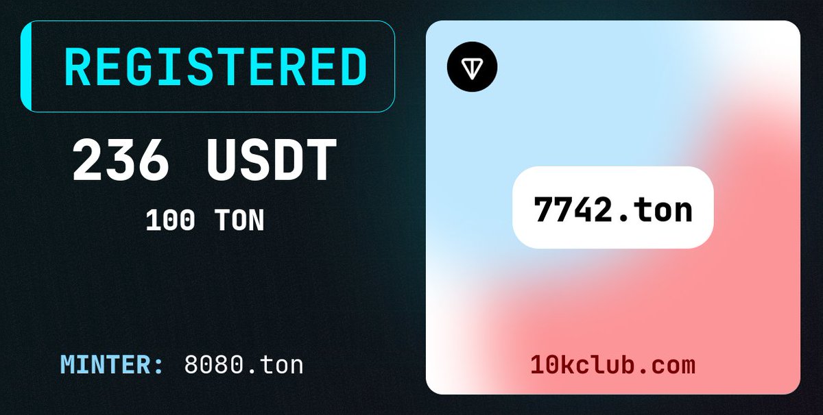 Bot 10k TON DNS SALES tweet media