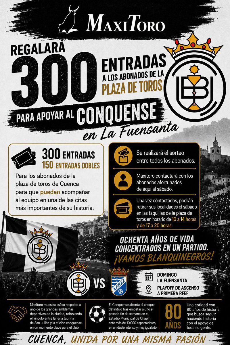 leomanteca's tweet photo. El domingo todos estemos que empujar al Conquense 💪💪 https://t.co/4fNJJuAN7X