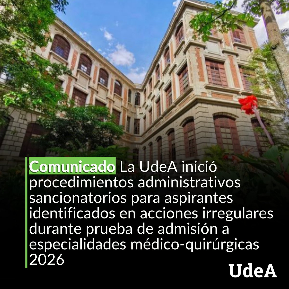 Universidad de Antioquia tweet media