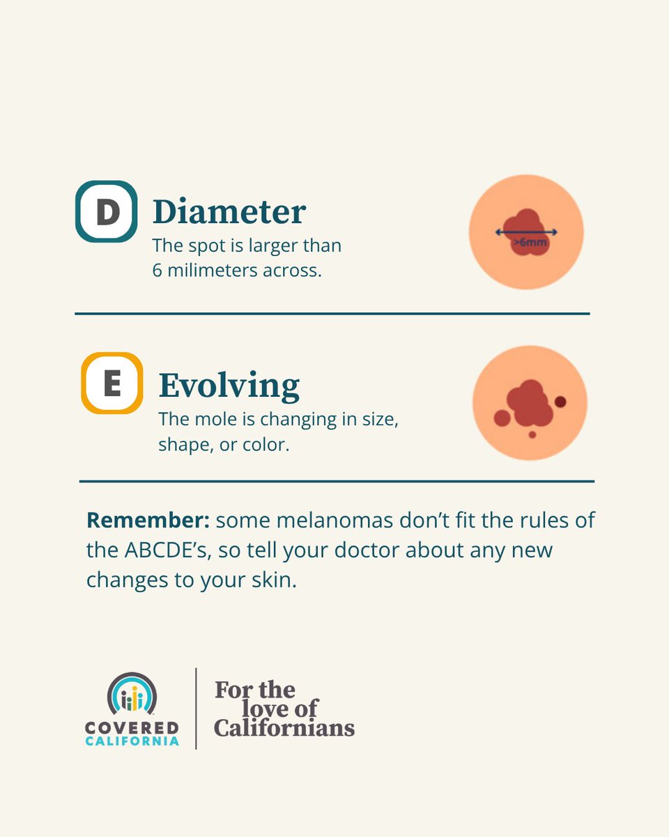 CoveredCA's tweet photo. With over 5 million cases in the United States each year, skin cancer is America’s most common cancer. Fortunately, skin cancer is also one of the most preventable cancers. Early detection saves lives! Schedule a check-up today with your doctor to get screened for skin cancer! https://t.co/gjeIZF2zPz