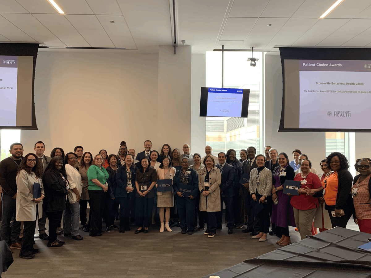 Cook County Health tweet media