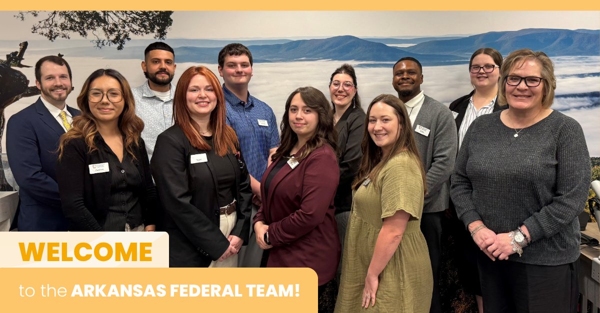ArkansasFederal's tweet photo. Hooray for new team members! 🎉

Aimee, Teller
Andrew, Teller
Anna, Business Intelligence Developer
Aveline, Teller
Evan, Teller
Haleigh, Teller
Kory, Financial Service Representative
Luis, Call Center Agent
Rachael, Call Center Agent
Tanzy, Teller
Tegan, Teller

Welcome! We're so glad you're here!
#BeTheDifference