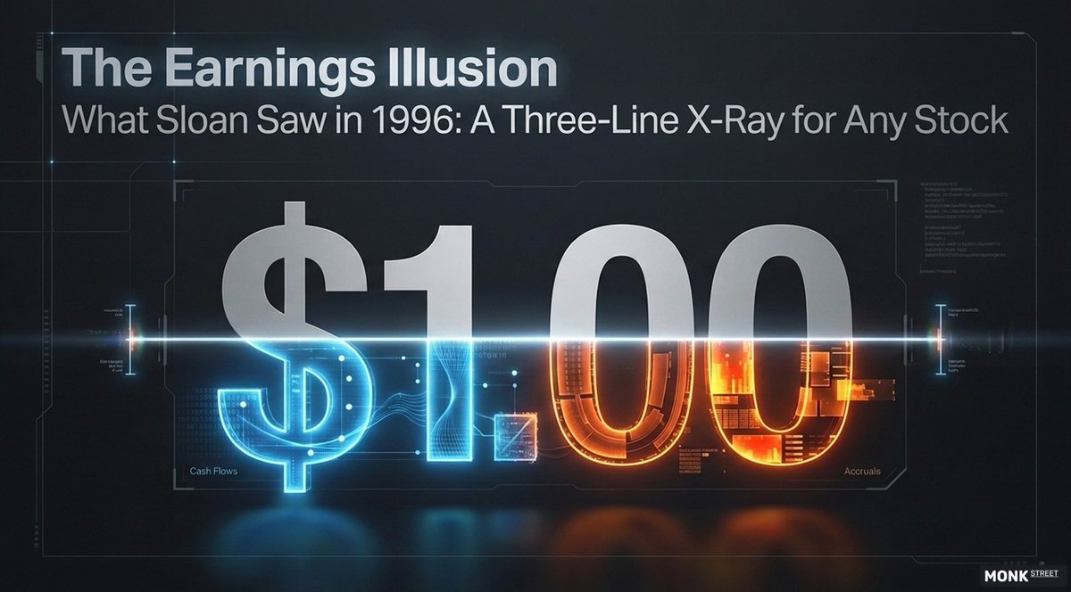 MonkEchevarria's tweet photo. 1/

Get a cup of coffee. ☕

In this thread, I'll walk you through the accruals anomaly.

It's a 1996 finding that still flags overpriced stocks today, and
the mechanism is simpler than most people think.

🧵 https://t.co/eJ7aNfXkSh