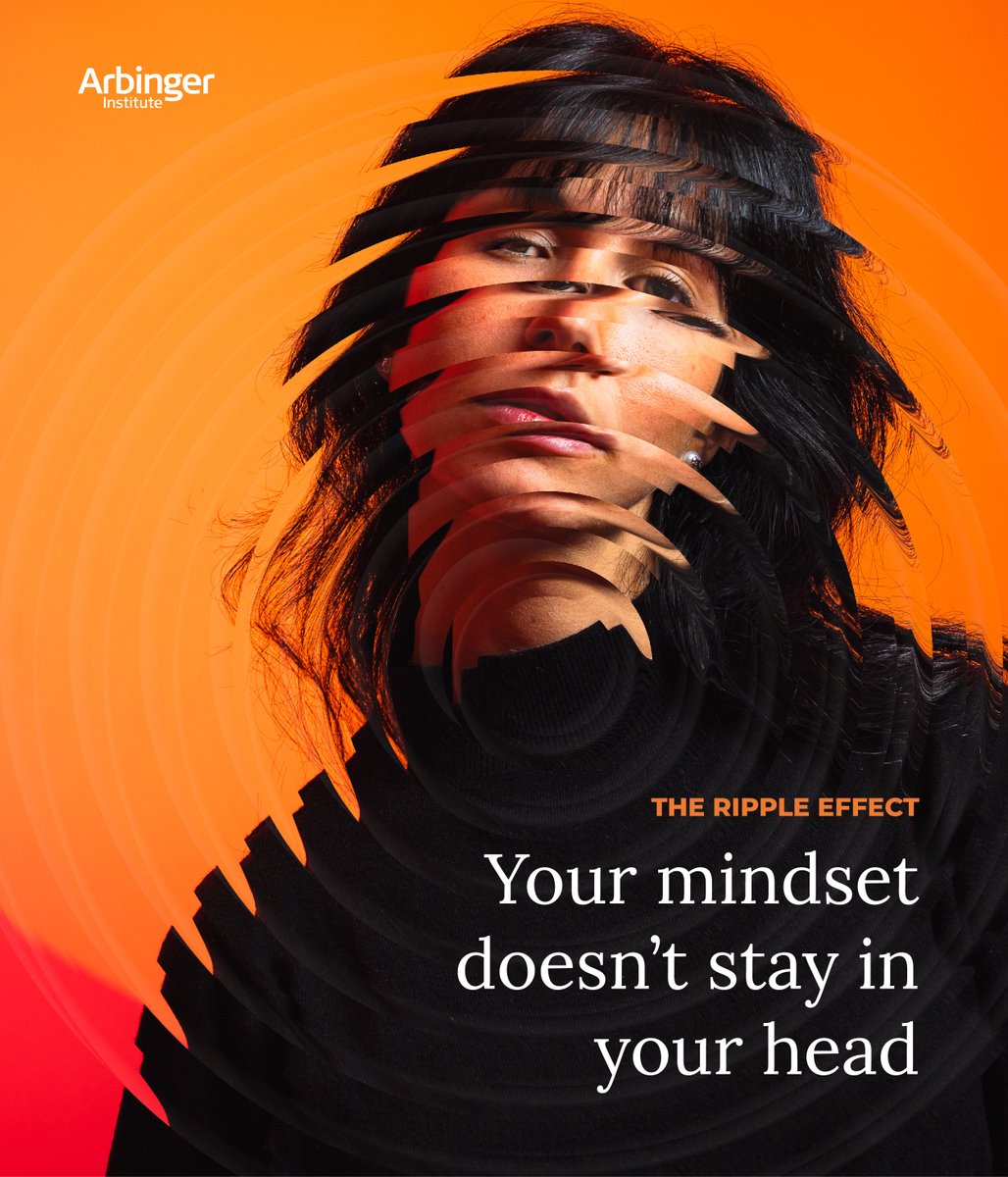 Arbinger's tweet photo. Mindset isn't private. People feel it before you speak — in your tone, what you assume, how fast you blame. Your mindset becomes the atmosphere everyone else breathes. Resentment spreads. Curiosity does too. Mindset doesn't stay in your head. It ripples. https://t.co/NdWj4x5oz1