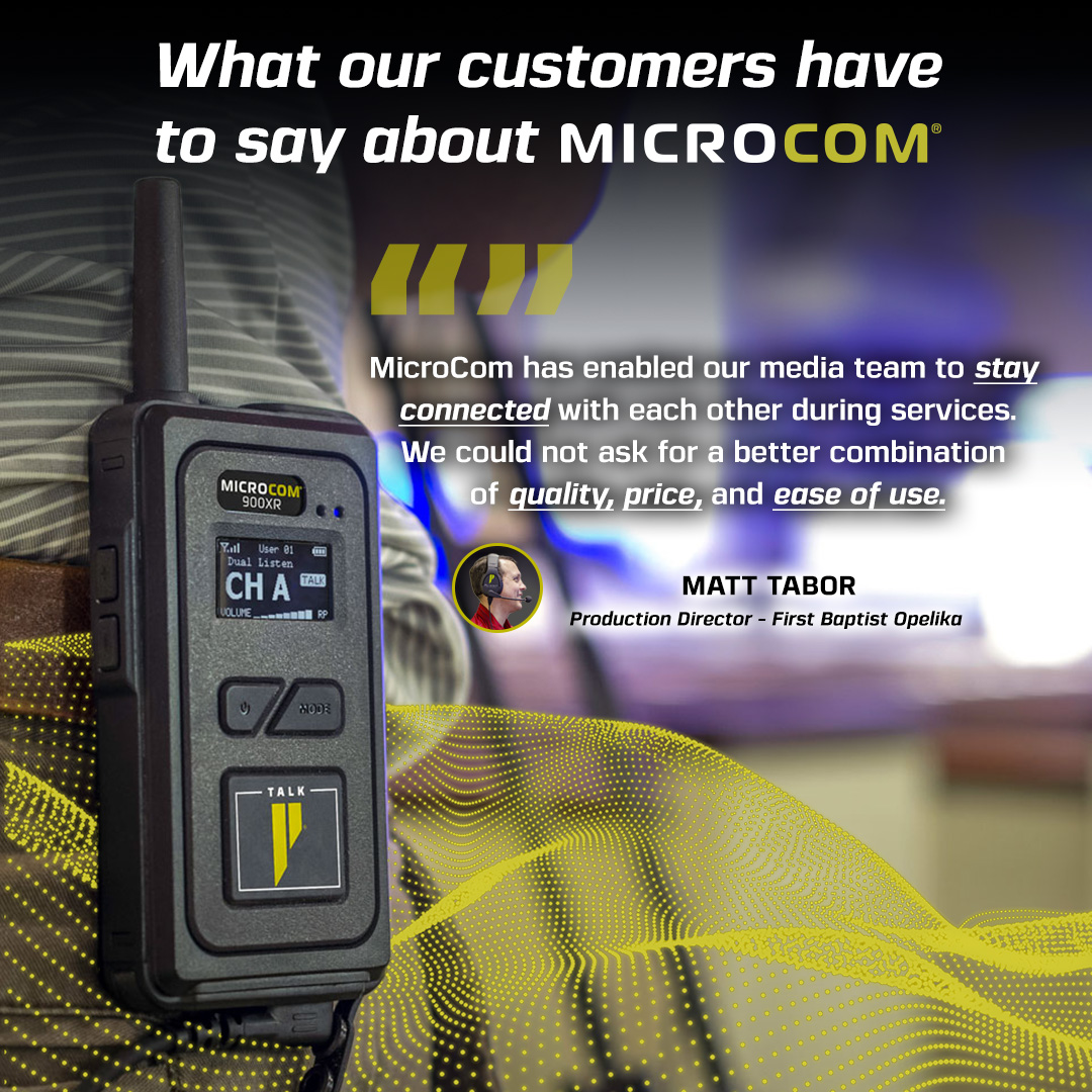 4Pliant's tweet photo. Staying connected during every production is what MicroCom is built to do. 
Hear it straight from our customers: the right mix of “quality, price, and ease of use” in one solution.
Explore the world of intercom possibilities we have to offer. Visit https://t.co/YkWO7RtRH7 today! https://t.co/j07PJZTfG3