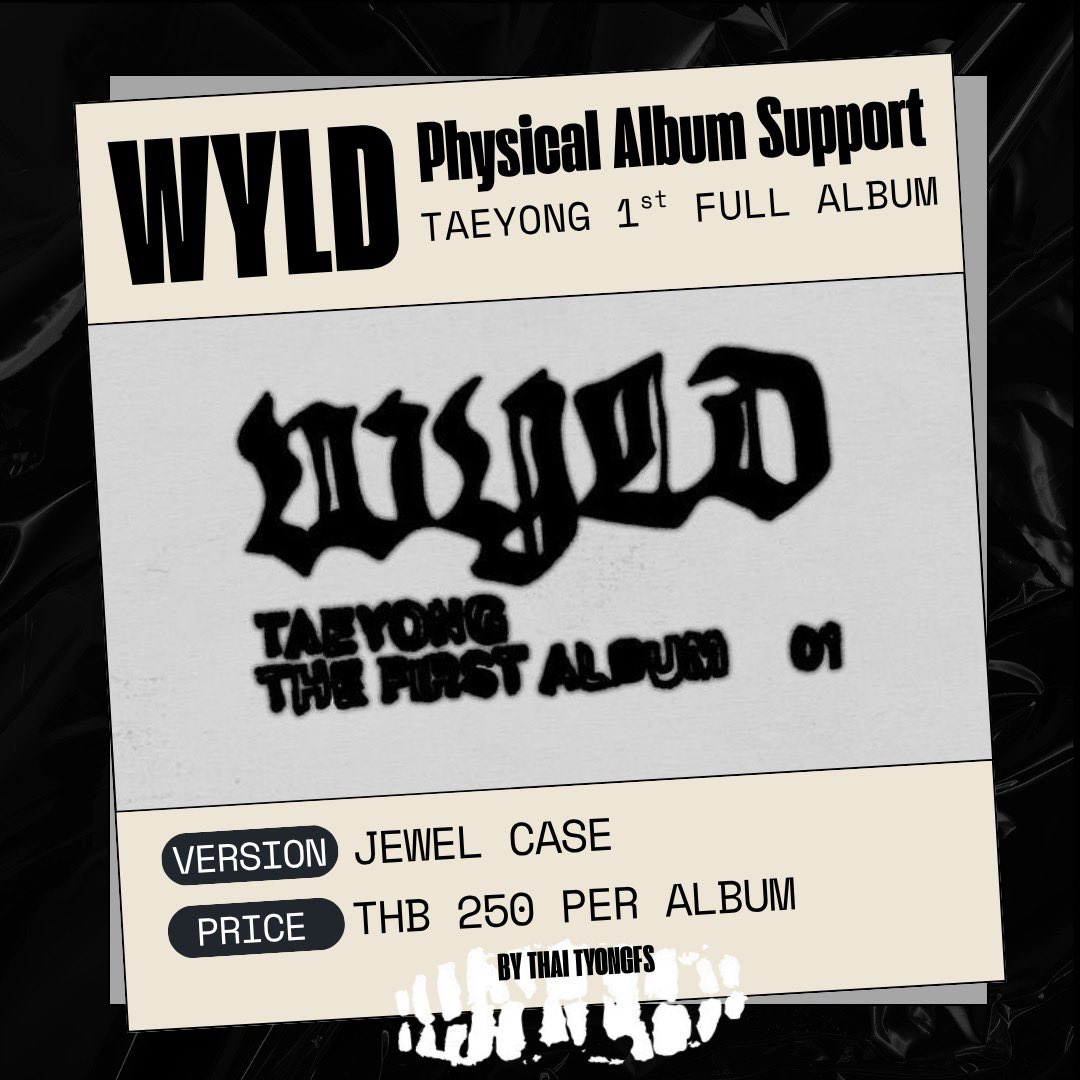 WYLD TH TEAM SUPPORT
#TAEYONG_WYLD

โดเนท (สตรีมและโหวต)
💰129,189.63 บาท
forms.gle/eiyideC9jFFAAD…

โดเนท (ยอดอัลบั้ม)
💰19,955.72 บาท (80 อัลบั้ม)
forms.gle/LRUWR13SnJ1BPW…

สั่งซื้ออัลบั้มกับทางบ้าน
🤍forms.gle/m5VAgK1jeQunnJ…