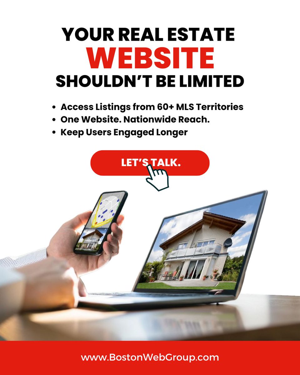 bostonwebgroup's tweet photo. Your real estate website = your competitive edge.

With BWG-IDX, display listings from up to 60 MLS territories, all in one place.

More listings. More engagement. More leads.

👉 Upgrade your site today. https://t.co/TR1KOZsRgM https://t.co/p2qNiabqSA