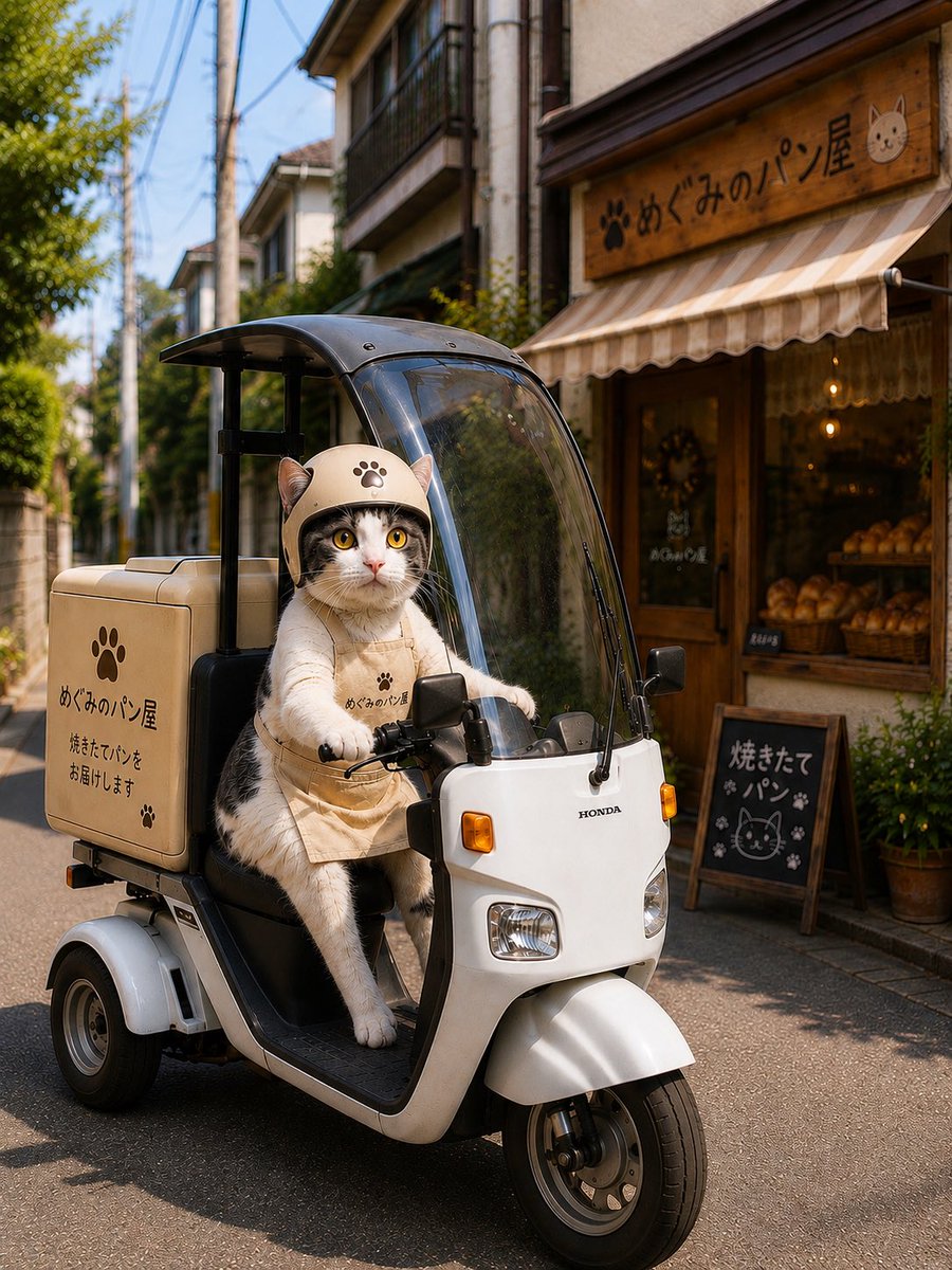 hinosingo's tweet photo. うちの猫のパン屋さん😂 https://t.co/8XyyV7Ougn
