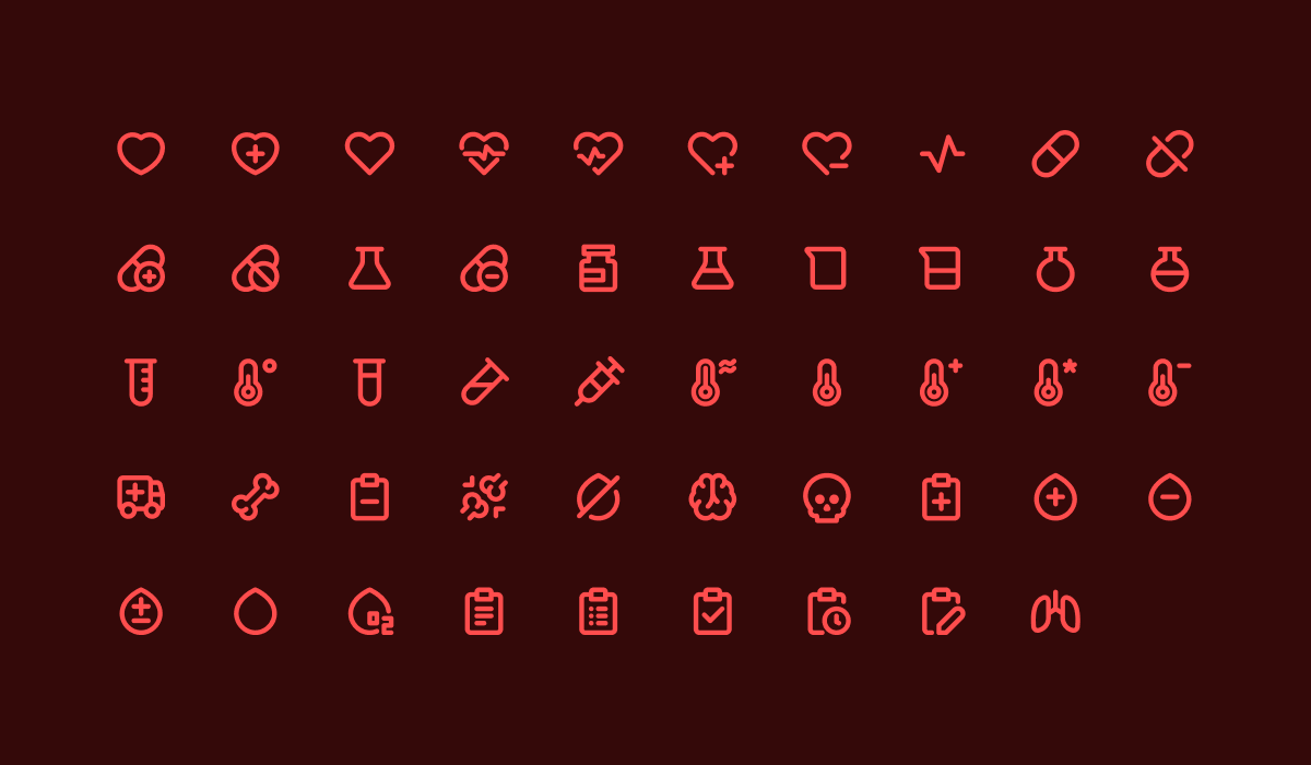 willianmatiola's tweet photo. I've been drawing several icons for a dedicated healthcare and wellness icon package. A 100 more to come. 🫁🫀🧠❤️ #icondesign #design https://t.co/59pM8EaClg